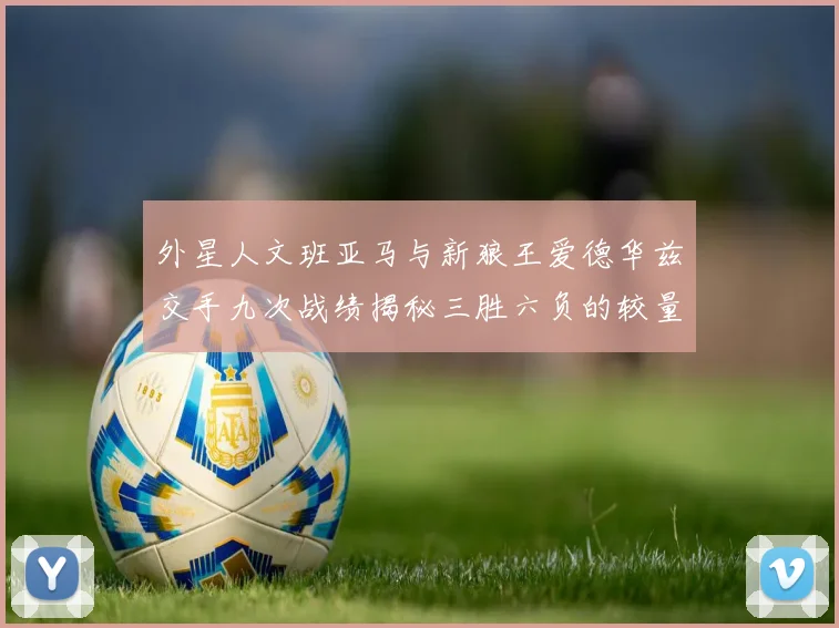 外星人文班亚马与新狼王爱德华兹交手九次战绩揭秘三胜六负的较量分析